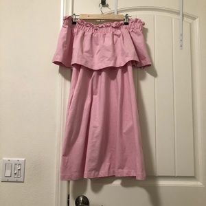 H&M Off the Shoulder Pink Dress